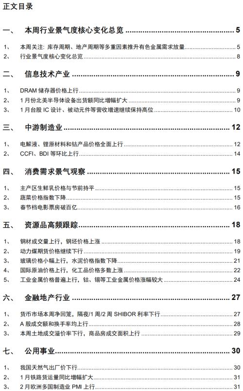 【招商策略】行業(yè)景氣觀察0224——北美半導(dǎo)體出貨額同比增幅擴(kuò)大,金屬及化工品價(jià)格上漲
